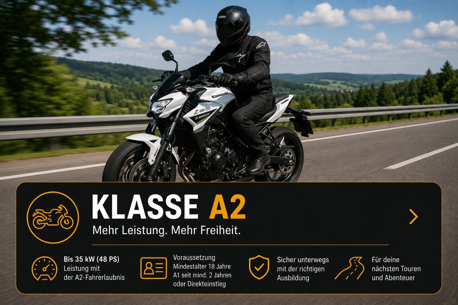 Klasse A2 – Fahrschule Jens Stoll Karlsruhe